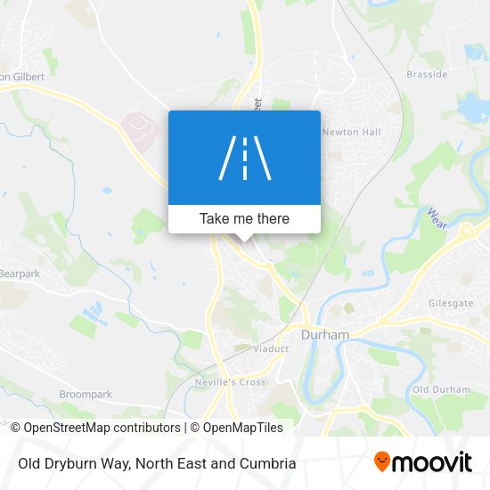 Old Dryburn Way map