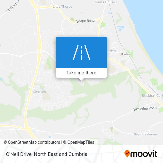O'Neil Drive map