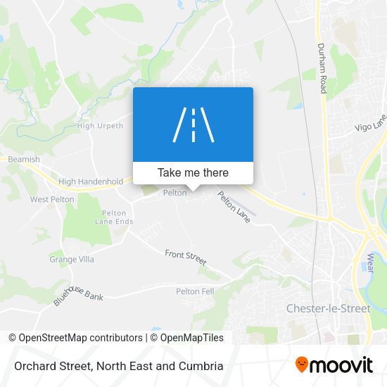 Orchard Street map