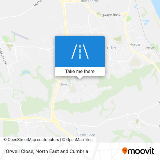 Orwell Close map