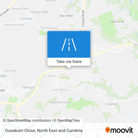 Ouseburn Close map