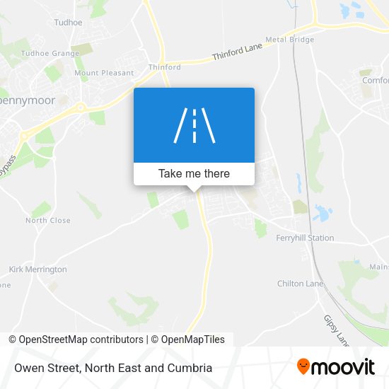Owen Street map