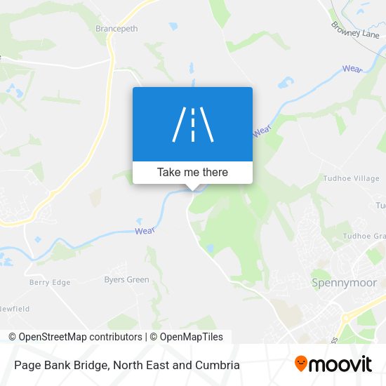 Page Bank Bridge map