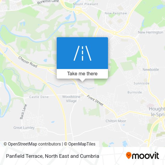 Panfield Terrace map