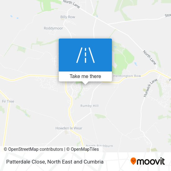 Patterdale Close map