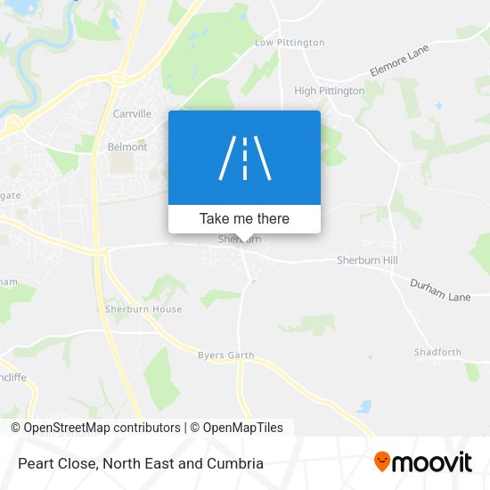 Peart Close map
