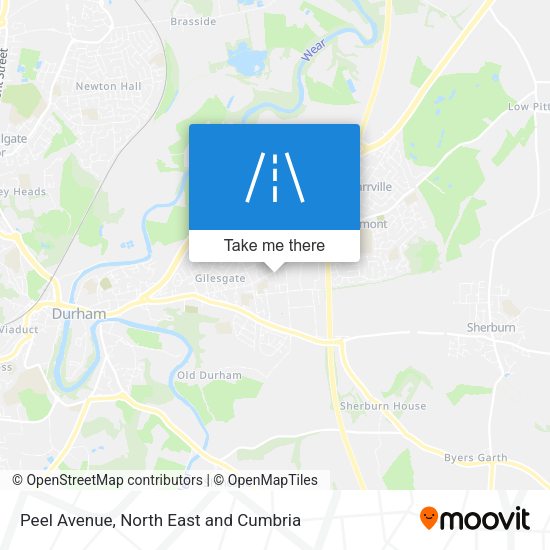 Peel Avenue map