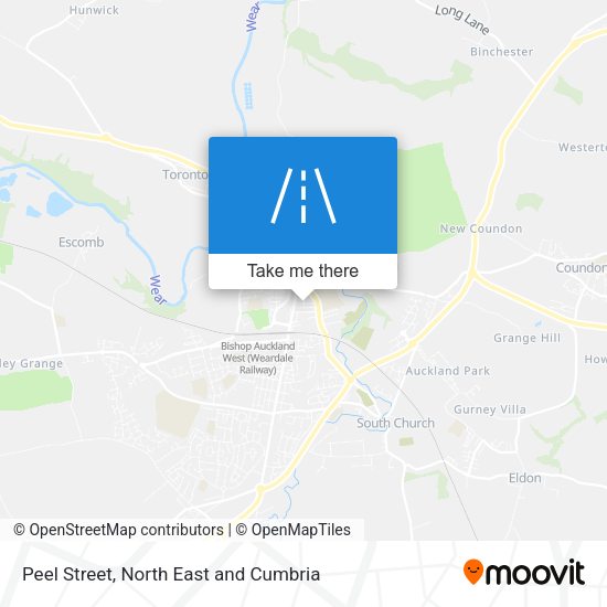 Peel Street map