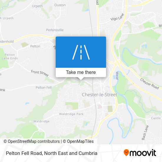 Pelton Fell Road map