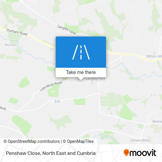 Penshaw Close map