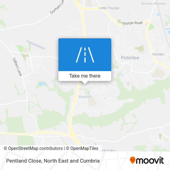 Pentland Close map
