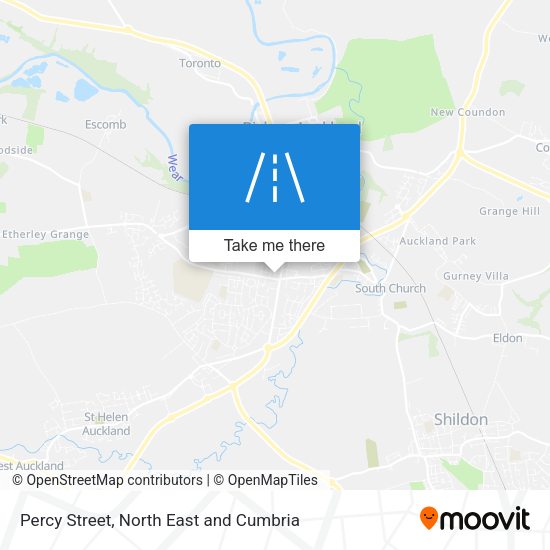 Percy Street map