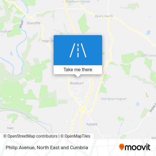 Philip Avenue map