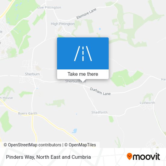 Pinders Way map