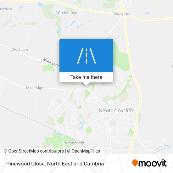 Pinewood Close map