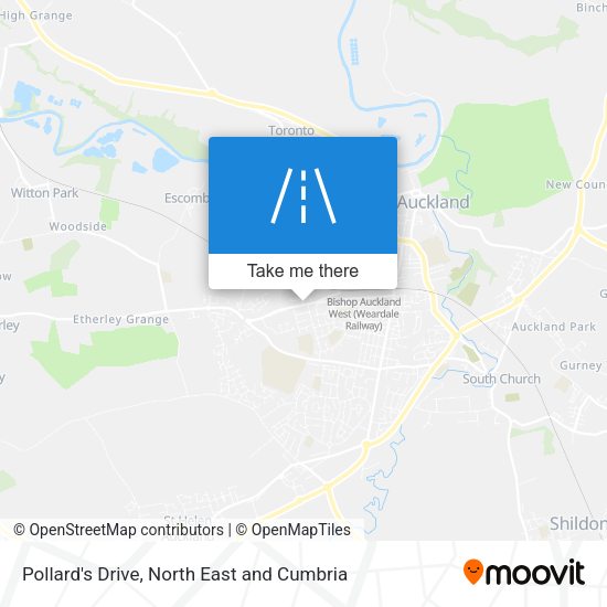 Pollard's Drive map