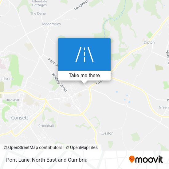 Pont Lane map