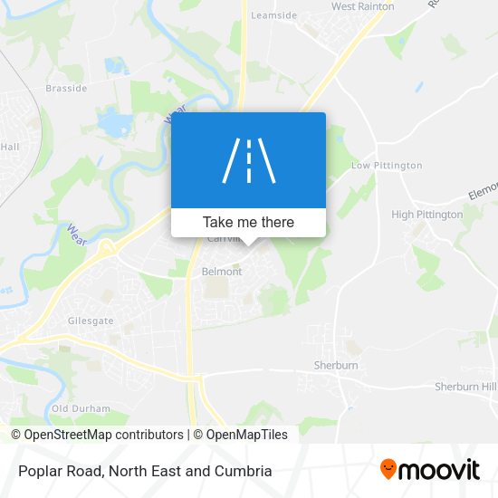 Poplar Road map