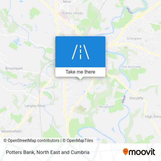 Potters Bank map