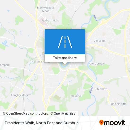 President's Walk map