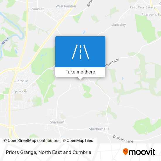 Priors Grange map