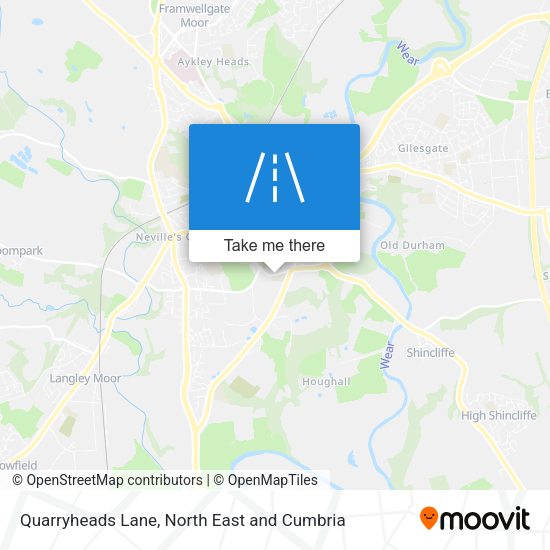 Quarryheads Lane map