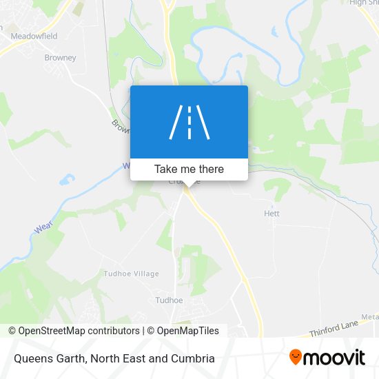 Queens Garth map