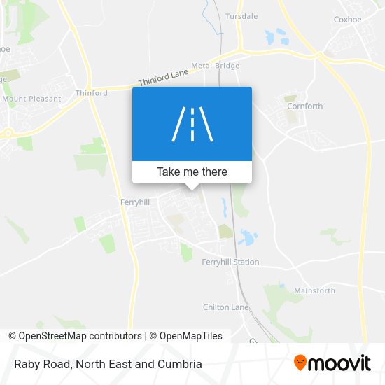 Raby Road map
