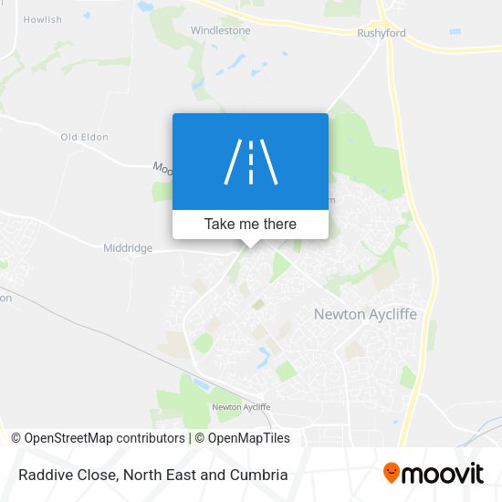 Raddive Close map