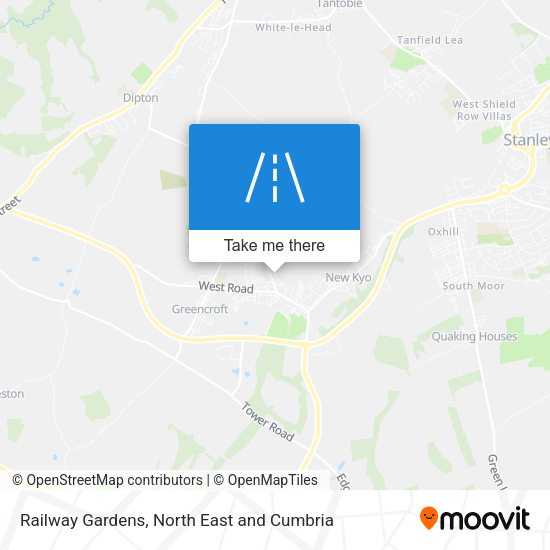 Railway Gardens map