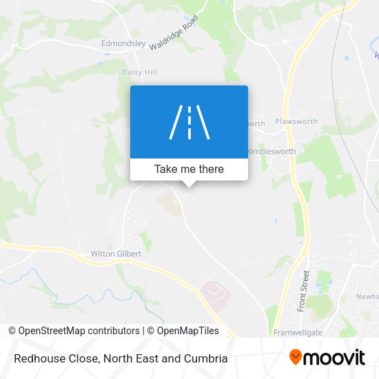 Redhouse Close map