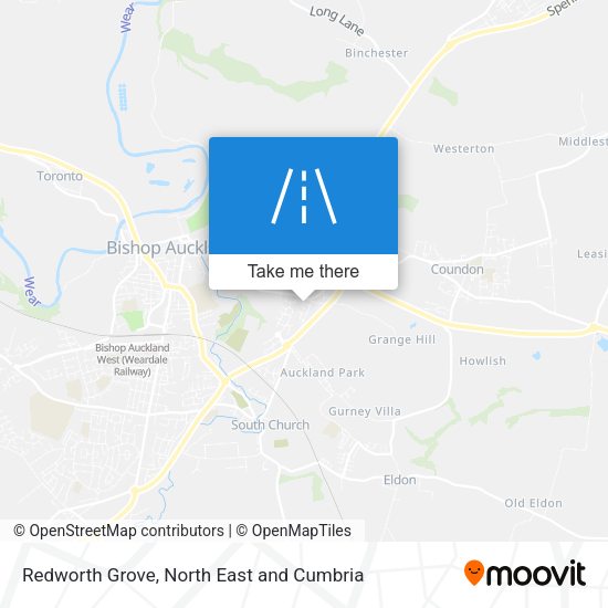 Redworth Grove map