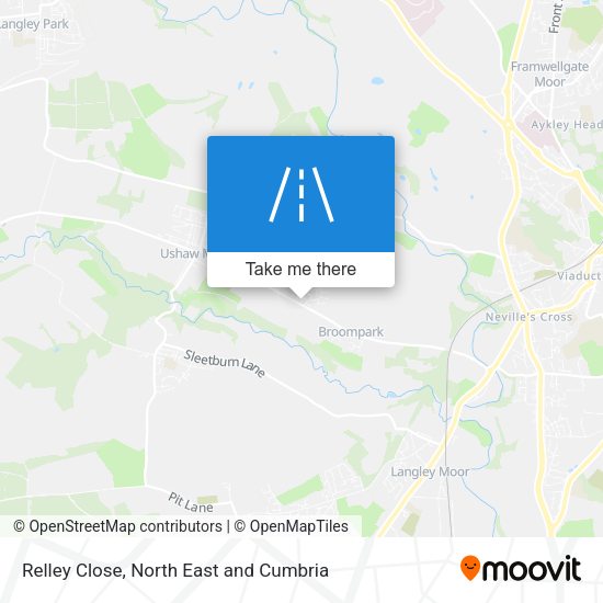 Relley Close map