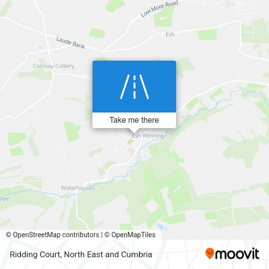 Ridding Court map