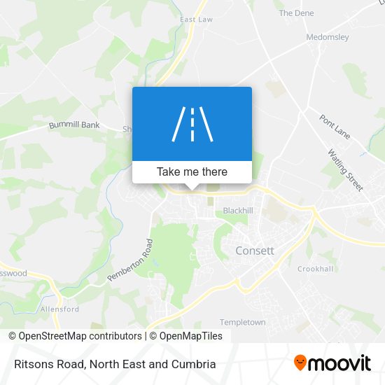 Ritsons Road map