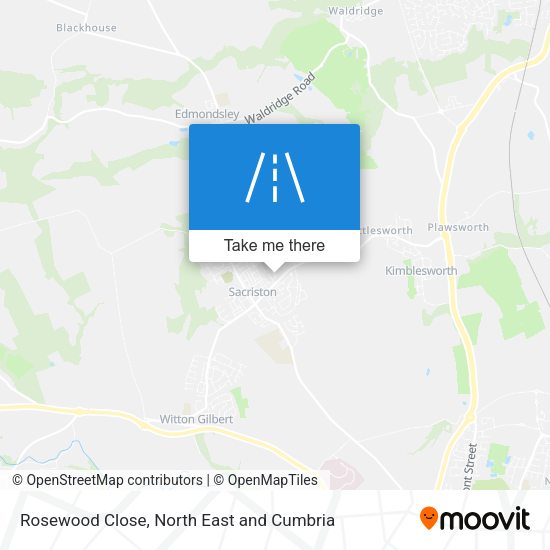Rosewood Close map