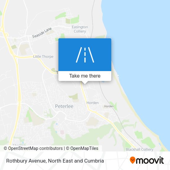 Rothbury Avenue map