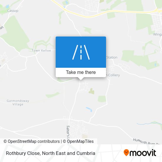 Rothbury Close map