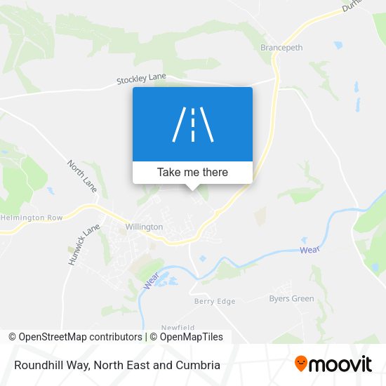Roundhill Way map