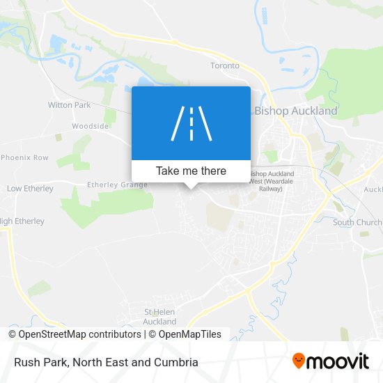Rush Park map