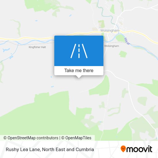 Rushy Lea Lane map