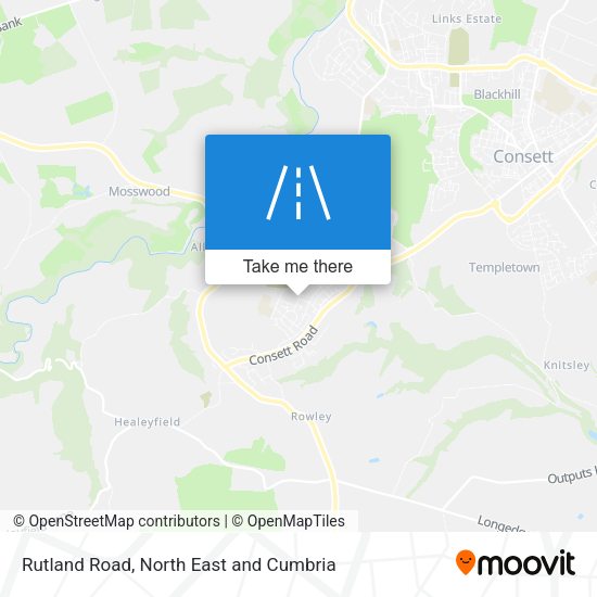 Rutland Road map