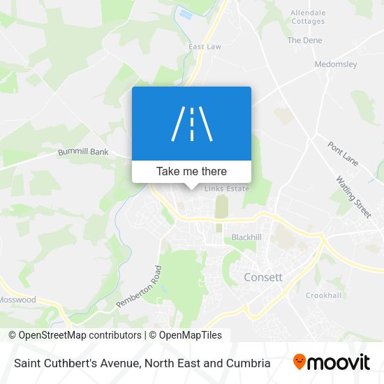 Saint Cuthbert's Avenue map