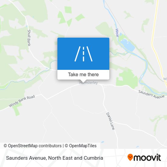 Saunders Avenue map
