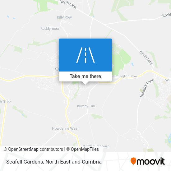 Scafell Gardens map