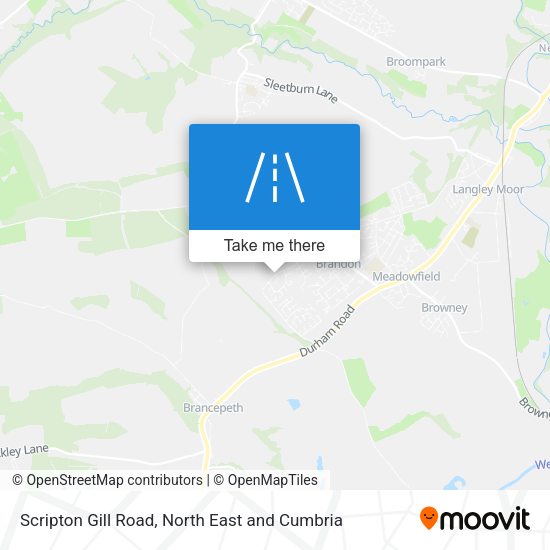 Scripton Gill Road map