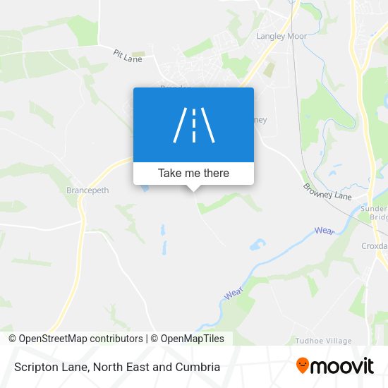Scripton Lane map