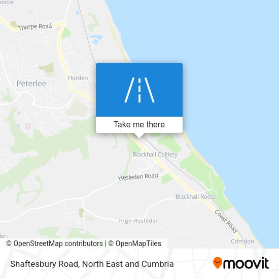 Shaftesbury Road map
