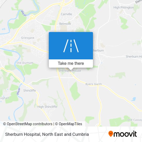 Sherburn Hospital map