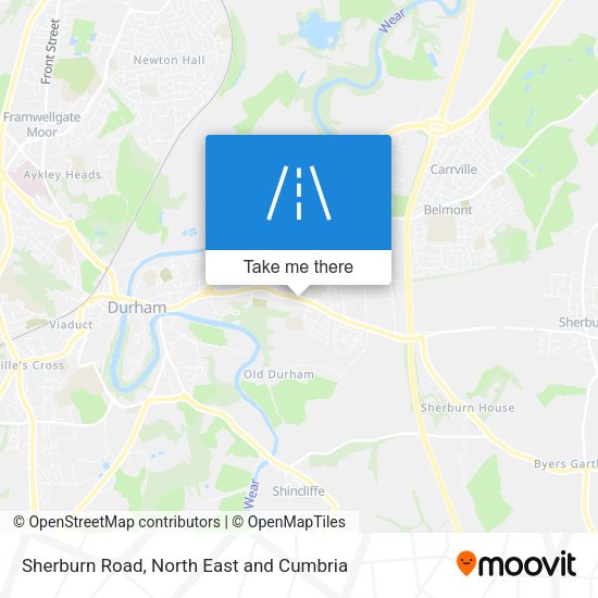 Sherburn Road map